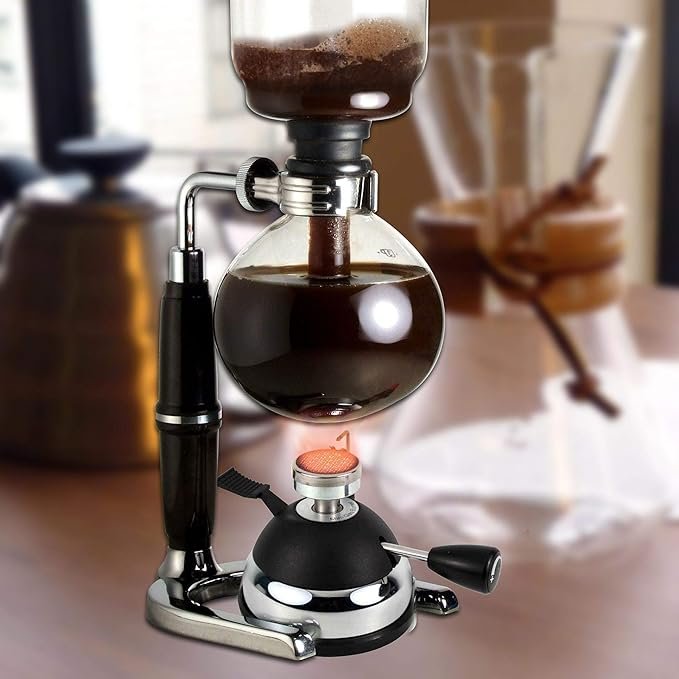 2 Renewed: BLUEFIRE Sleek Tabletop Butane Burner for Coffee Siphon Syphons