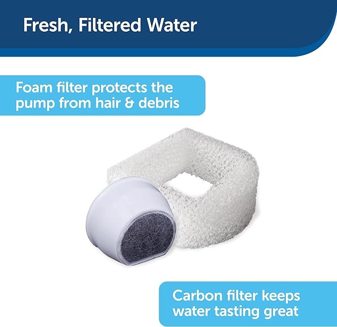1 PetSafe Drinkwell Pagoda Pet Fountain - From in Knoxville, TN - Dog Water Bowl Dispenser - Multiple Angles to Drink From - Filters Included - Fountain Provides Water When Power’s Out - White