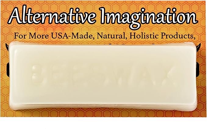 2 Alternative Imagination 100% Pure Beeswax Bar, White Ivory (1 Ounce)
