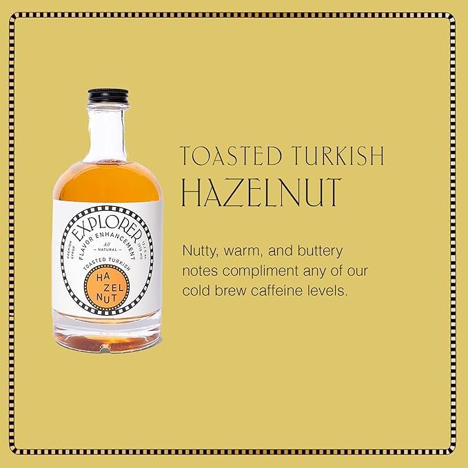 1 Premium Hazelnut Coffee Syrup Elixir | Flavor Booster for Cocktails, Shakes, and Mix Drinks | 12.7 oz | Yields 30 Servings