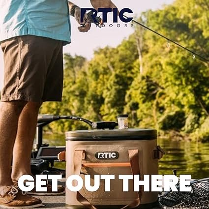 2 RTIC Soft Cooler Insulated Bag Portable Ice Chest Box for Lunch, Beach, Drink, Beverage, Travel, Camping, Picnic, Car, Leak-Proof with Zipper