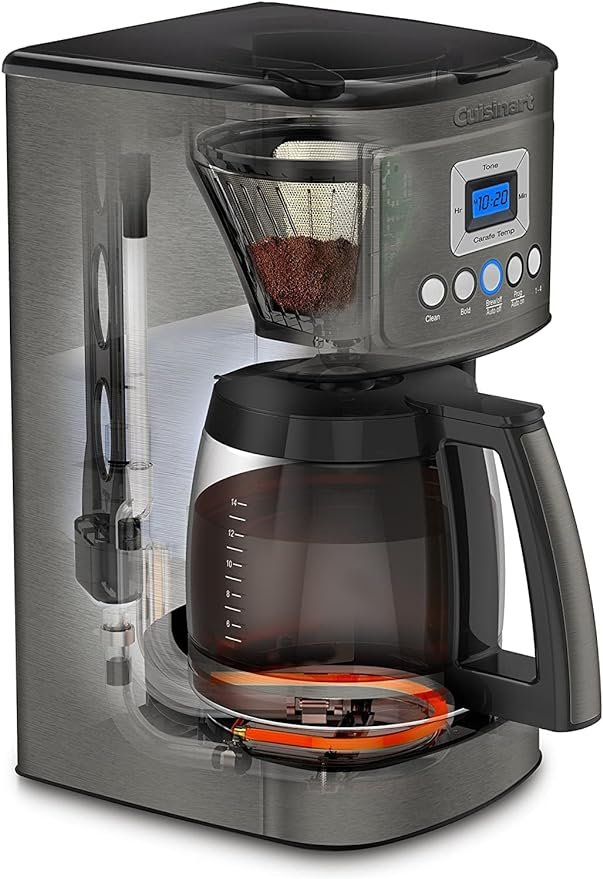 1 Stainless Steel Cuisinart DCC-3200 Coffee Maker: 14-Cup Programmable with Glass Carafe