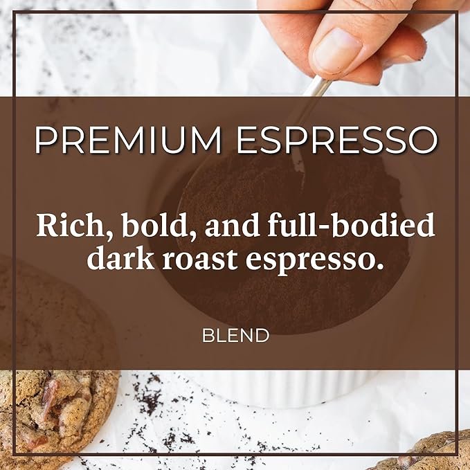 2 The Bean Organic Coffee Company Premium Espresso, Dark Roast, Ground Coffee, 5-Pound Bag, Café molido tostado orgánico