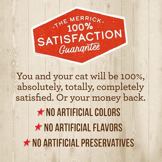 3 Merrick Purrfect Bistro Premium Grain Free Natural Dry Cat Food For Young Cats, Healthy Kitten Food Recipe - 4 lb. Bag