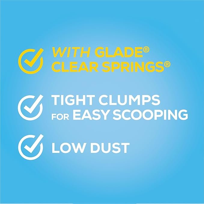 2 Purina Tidy Cats Clumping Multi Cat Litter, Glade Clear Springs - 38 lb. Box