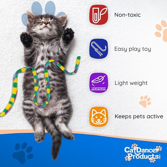 3 Cat Dancer Products Charmer Interactive Cat Toy