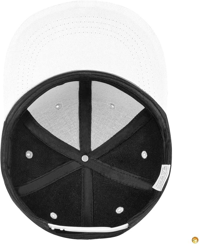 4 Dogecoin Flat Bill Hats Contrast Hip Hop Baseball Cap Unisex Snapback Rock Caps