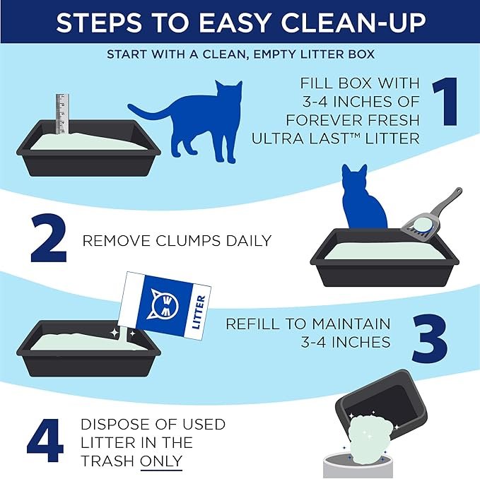 3 Arm & Hammer Arm Hammer Ultra Last Unscented Clumping Cat Litter, MultiCat 18lb, Pet Friendly with Baking Soda