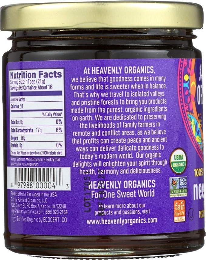 1 Heavenly Organics Organic Wild Forest Raw Neem Honey - 12 oz