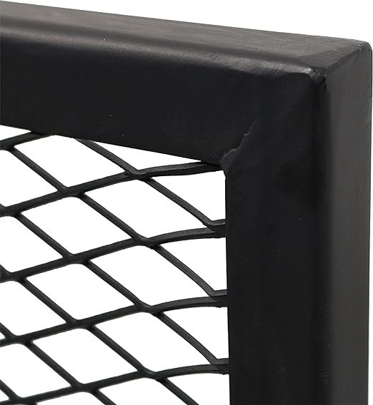 4 Grillmark X-Fire Pit Grate - Square Steel BBQ Grill with Handles - 24-Inch