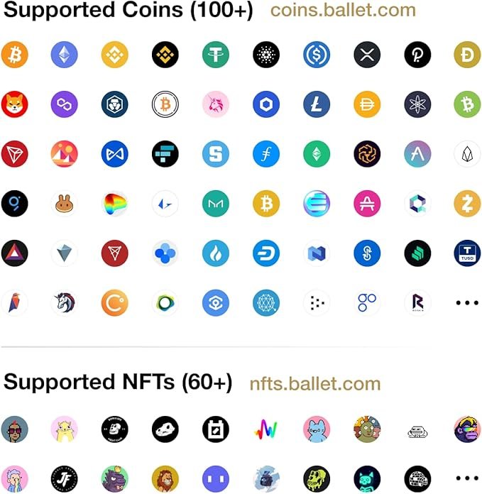 4 Ballet Real Dogecoin - Crypto Wallet and Cold Storage Solution for Securing Digital Currencies (Single)