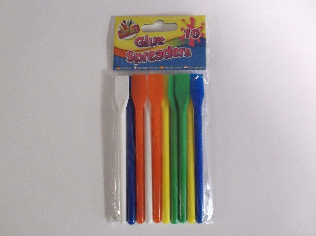 2 ArtBox 5-Inch Coloured Glue Spreader (Pack of 10)