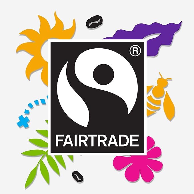 3 Fairtrade Organic Coffee, Sweet Espresso Medium Dark Roast, Ground Coffee Beans - Pure Arabica Coffee (8 oz Bag), 0.5 Pound (Pack of 1)