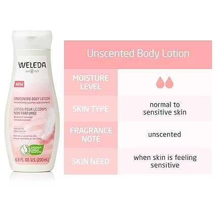 1 Weleda Calming Unscented Body Lotion, Parabens Free, 6.8 Fluid Ounce (Pack of 1)