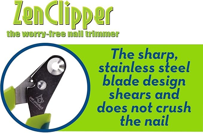 3 Zen Clipper Pet Nail Clipper for Cats – Cat Nail Clipper for Safer Cat Grooming and Nail Care - Clean, Quiet, and Easy-to-Use Stainless Steel Cat Claw Trimmer - (2.5mm Hole)