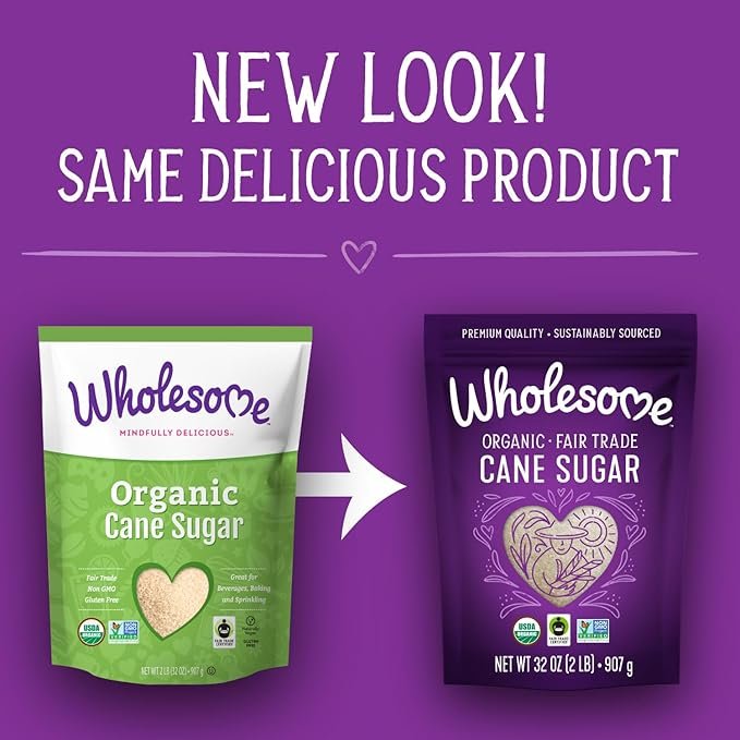 2 Wholesome, Sugar Cane Organic, 32 Ounce