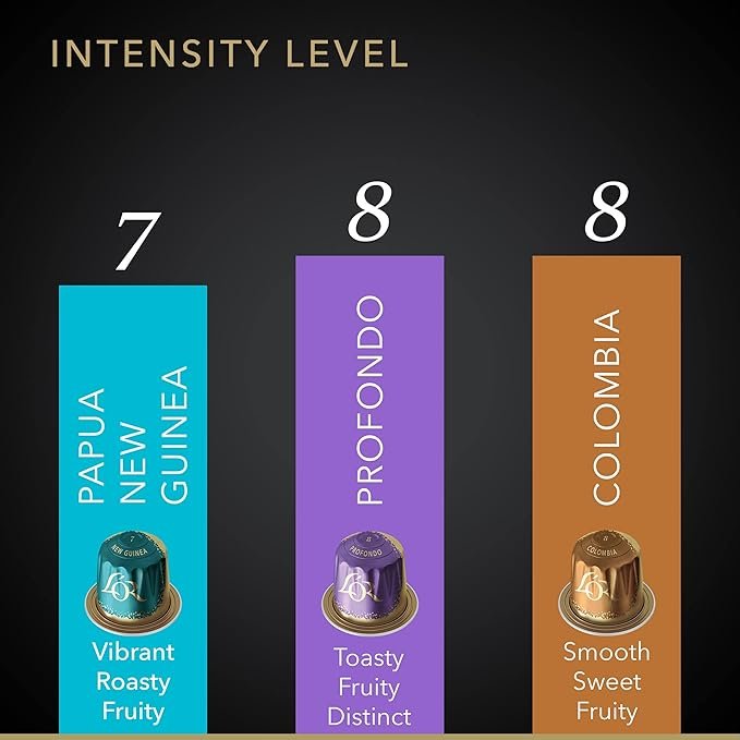 1 L'OR Coffee Pods, 50 Mild Variety Pack, Single-Serve Aluminum Coffee Pods Compatible with the L’OR BARISTA System & Nespresso Original Machines