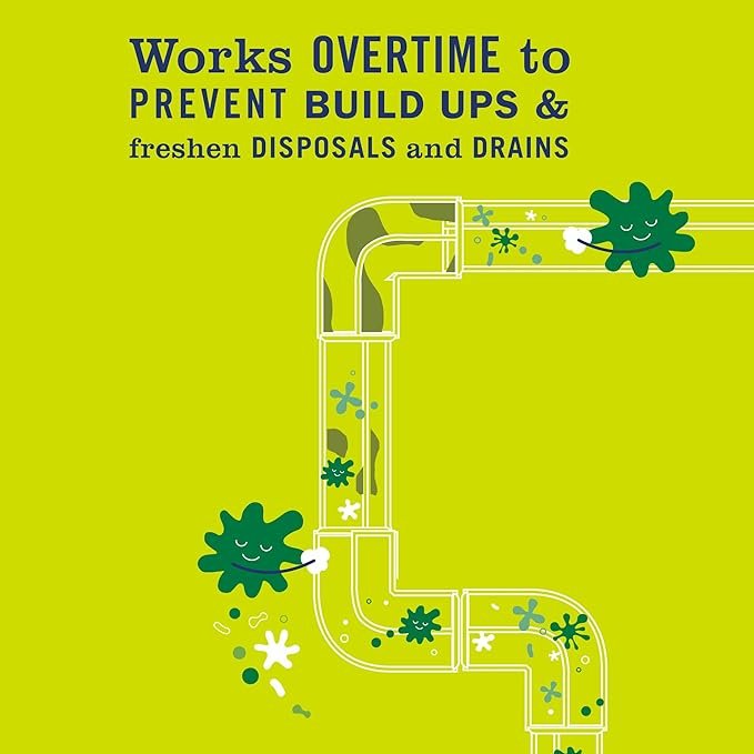 2 MRS. MEYER'S CLEAN DAY Probiotic Drain Maintenance Liquid, Lemon Verbena, Freshens Disposals and Drains, 32 Fl Oz