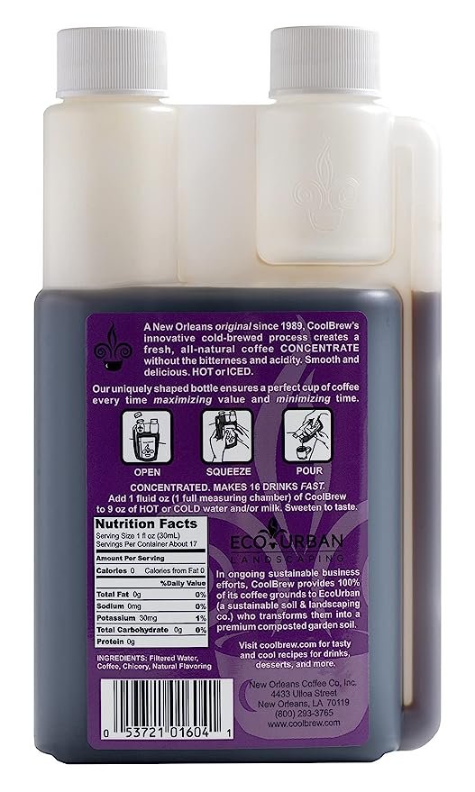 4 Renamed Product: FreshBrew Hazelnut 6 Pack - 16 Servings Per Bottle - Chilled Infused Brew Extract - Suitable for Iced or Hot Coffee, Sugar-Free, No Additives