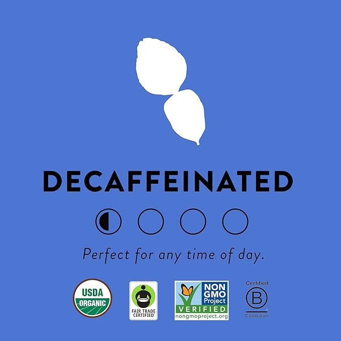 3 Choice Organics - Organic Decaffeinated Earl Grey Tea (1 Pack) - With Bergamot - Fair Trade - Compostable - 16 Organic Black Tea Bags