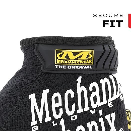 2 Mechanix Protection: The Genuine Work Glove with Firm Fit, Synthetic Leather Performance Gloves for Versatile Applications, Resilient, Screen-Sensitive Safety Gloves for Men (Black, Large)
