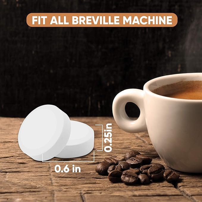4 CleanHike Coffee Machine Cleaning Tablets - (100 Tablets) Compatible with Breville, Jura, Miele, and All Coffee Machines - Superior Coffee Grease and Residue Cleaner for Baristas (1)