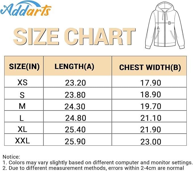 4 ADDARTS Womens Zip Front Plaid Sweatshirts Print Hoodie Fall Jackets Long Sleeve Casual Drawstring Clothes