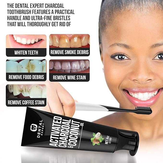 1 Activated Teeth Whitening Toothpaste - 2 Pack