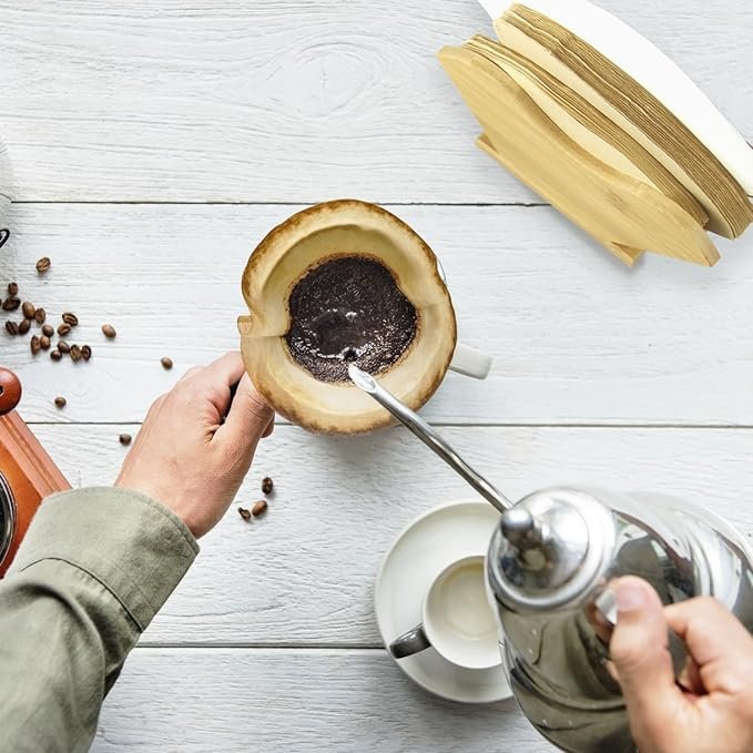 4 Bamboo Coffee Filter Organizer, Sustainable Holder for Square Cone-shaped and Flat-bottomed Pour Over Paper Filters