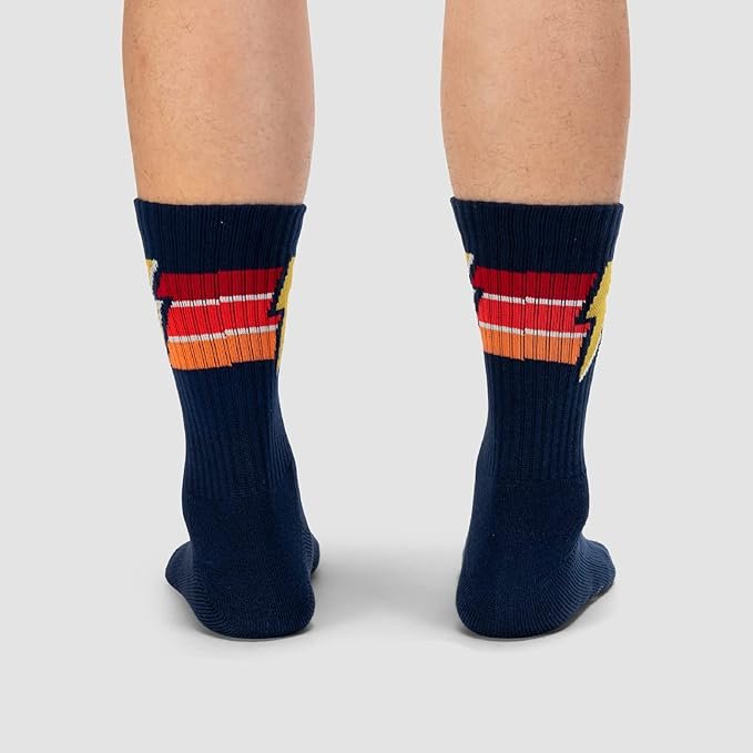 2 Sock It To Me, Men's Athletic Ribbed Crew, Fun Novelty Socks