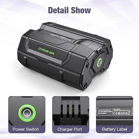 4 C D H 5500mAh 56V Battery Upgrade for EGO Power+ Cordless Tools