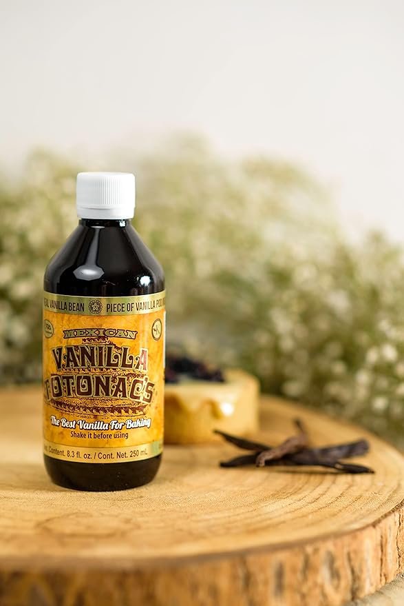 5 Totonac's Mexican Pure Vanilla Extract - 8.3 Oz (250 mL) Bottle