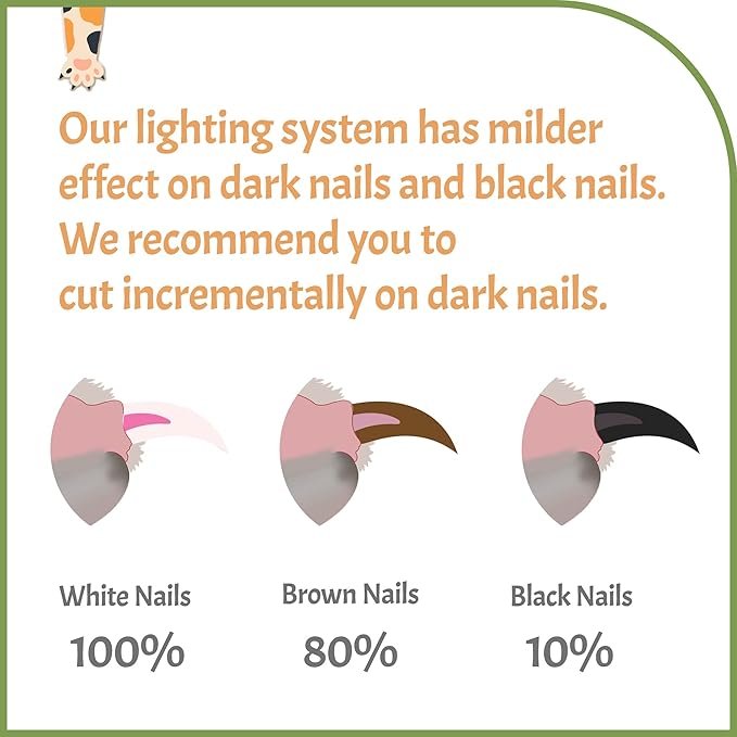 1 Reinvented Pet Nail Clippers for Your Pal - [USB Rechargeable] - LED Light for Bloodline | Razor Sharp and Durable Blade | Vets Recommended Trimming Tool for Dogs and Cats - Green