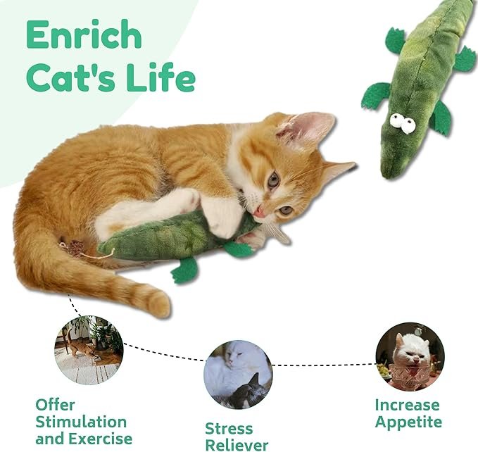 1 2Pacs Catnip Toy for Indoor Cat - Soft Cat Toy - Natural Interactive Catnip Cat Kicker - Cute Cat Stuff - Cat nip Toys - Catnip for Cats