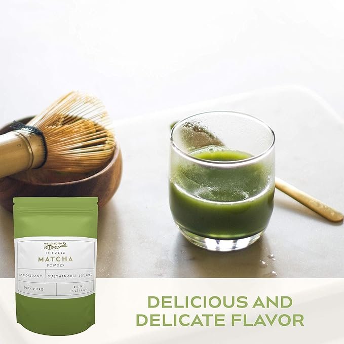5 MatchaDNA Organic Culinary Matcha Green Tea Powder 16 oz