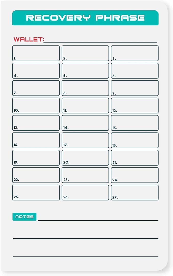 3 Stonebook World's Most Secure Crypto Password Notebook | Seed Phrase and Private Key Cold Storage method | Premium Water-Resistant Paper | 5.5" x 3.5" | Pack of 2