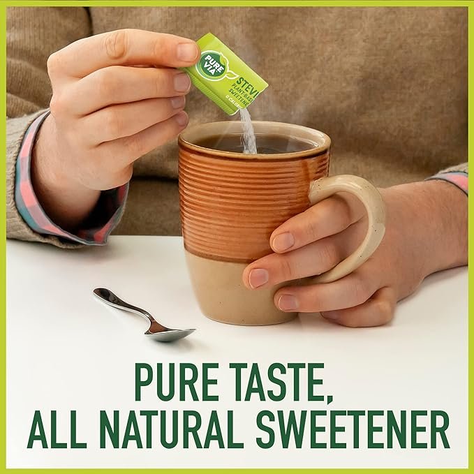 3 28.2oz (800 packets) Pure Via Stevia Sweetener