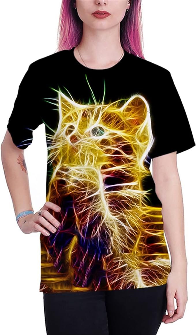 2 Yasswete Mens Womens Graphic T-Shirts Unisex 3D Printed Short Sleeve Shirts Tops