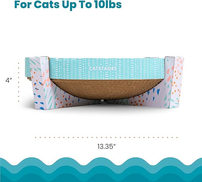 2 Catstages Scratch, Snuggle & Rest Corrugated Cat Scratcher With Catnip (packaging may vary)