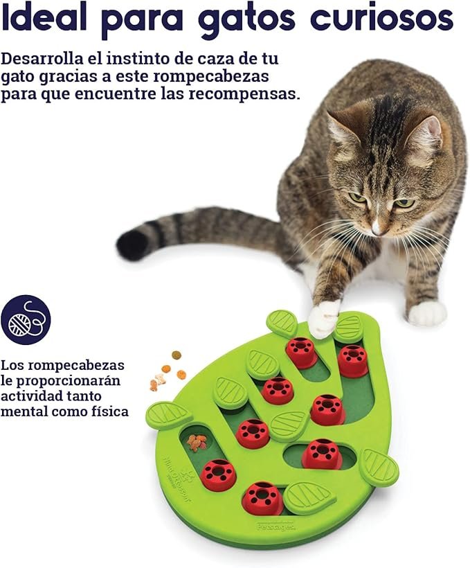 1 Catstages by Nina Ottosson Buggin' Out Puzzle & Play - Interactive Cat Treat Puzzle