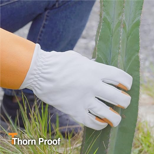 1 Orange L (9) 1 Pair DEX FIT Thorn-Proof Gardening Gloves