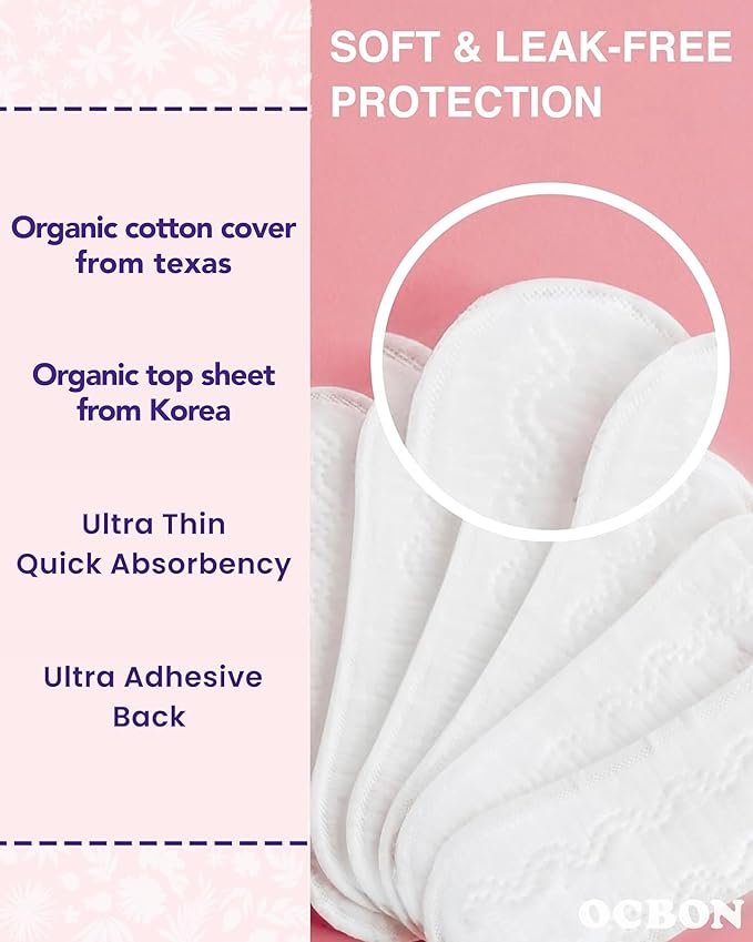 1 Ultra Thin Sanitary Pantyliners (Regular, 15.5cm, 120 Counts) - Ultra Thin, Unscented 100% Organic Cotton Panty Liners for Women. Chemical-Free, Extra Soft, Ideal for Sensitive Skin