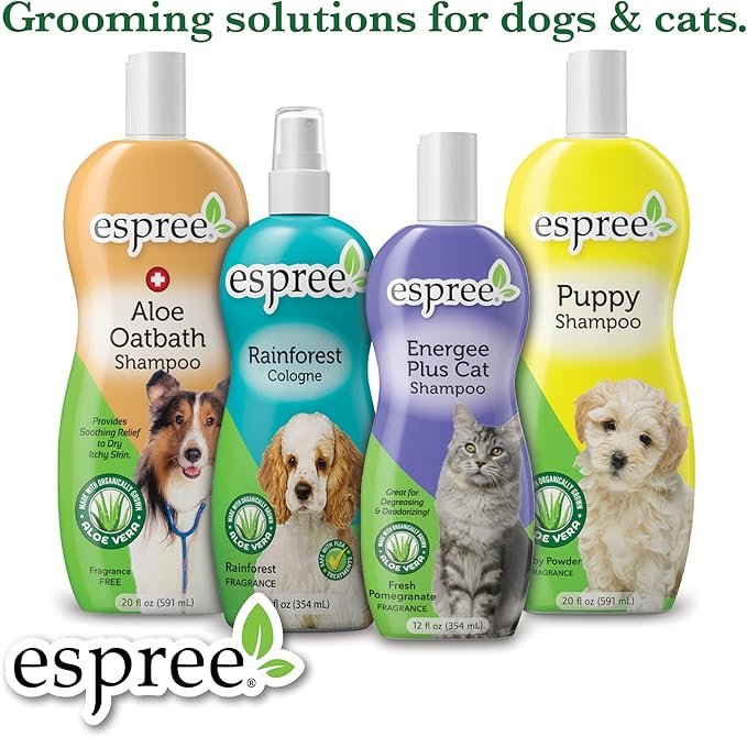 4 Espree Flea & Tick Shampoo for Dogs and Cats - Cleans and Condition's Pet's Coat - Leaves Pet Smelling Fresh and Clean - 1 Gallon