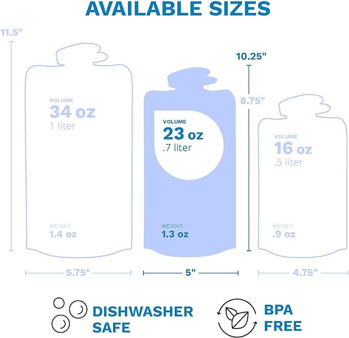 2 Vapur FlexiBottle - including Carabiner