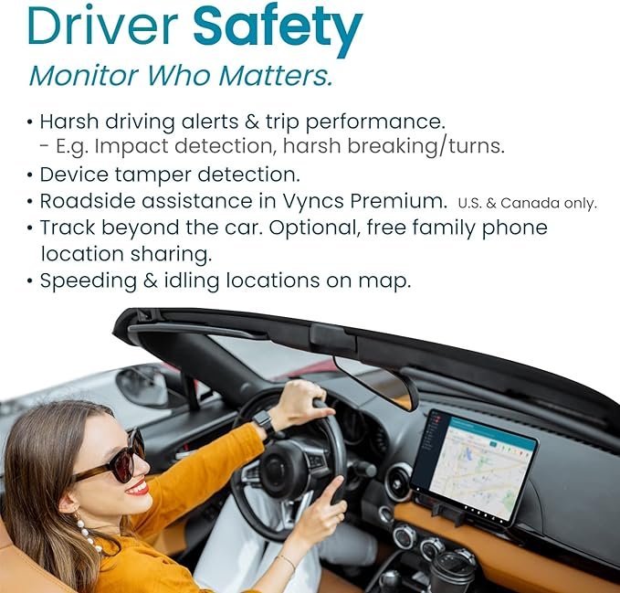 2 VehiTrack - Vehicle Tracking System, [No Extra Charges], High-Speed 4G Connectivity, Vehicle Positioning, Journey Record, Driving Notifications, Virtual Boundary, Efficient Fuel Usage, Vehicle Diagnostic Codes, Made in the USA, Suitable for Families or Vehicle Fleets