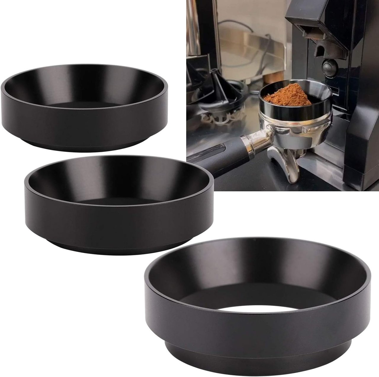 4 Aluminum Coffee Dosing Funnel - 51MM, Magnetic Replacement Accessory