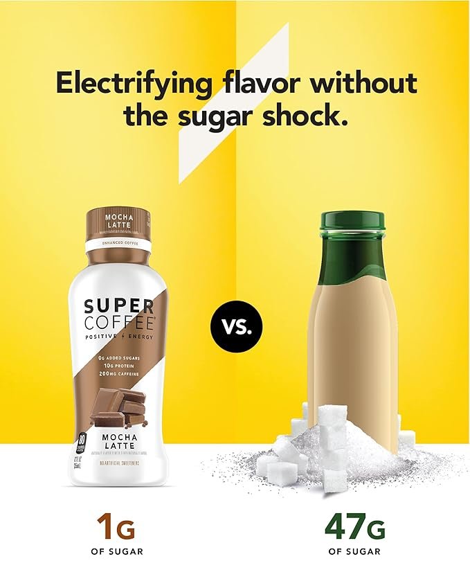 1 KITU Super Coffee, Caramel 12 Fl Oz, 12 Pack