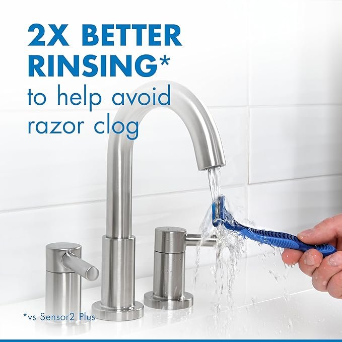 5 Comfort Glide Men's Disposable Razors, 8-Pack, Gentle Lubrastrip for Smooth Shaving Experience