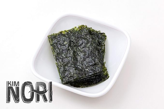 4 Kimnori Organic Seasoned Roasted Seaweed Snacks - 4g X 12 Pack (48g) Kim Nori - 12 Individual Packs (Sea-Salt Flavor 12 Pack)