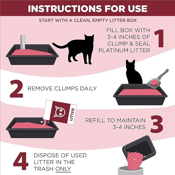 2 ARM & HAMMER Clump & Seal Platinum Multi-Cat Complete Odor Sealing Clumping Cat Litter with 14 Days of Odor Control, 37 lbs, Online Exclusive Formula
